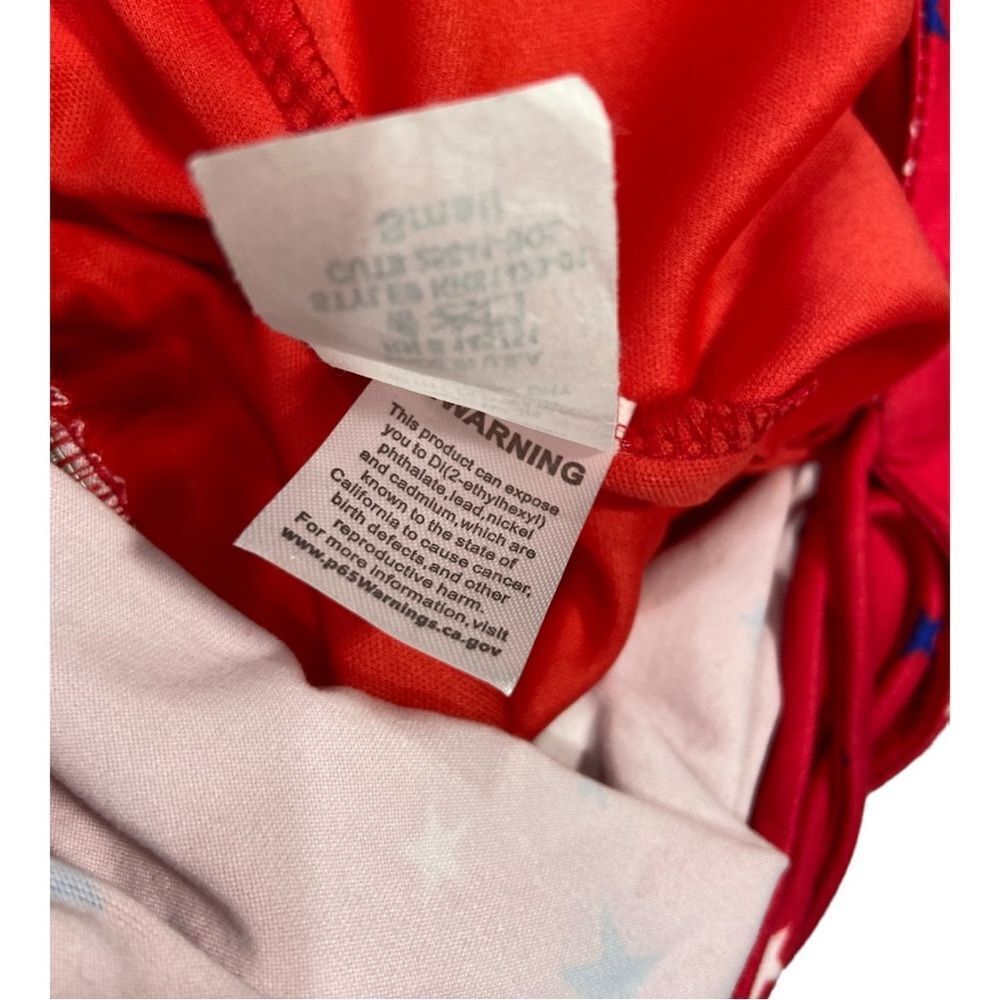 Peach Love California Small Patriotic with Stars ⭐️ Sleeveless Jumpsuit Fourth - Picture 5 of 7